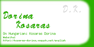 dorina kosaras business card